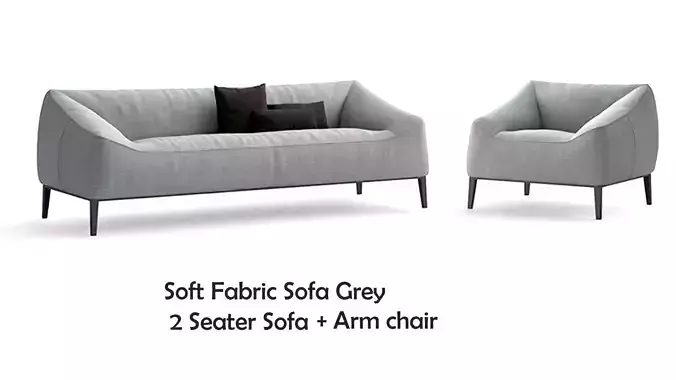 Soft Fabric Sofa Full