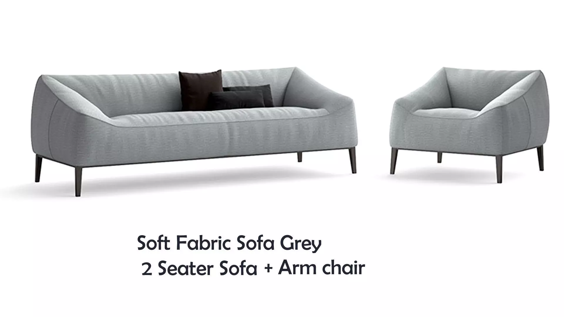 Soft Fabric Sofa Full 3D model_0