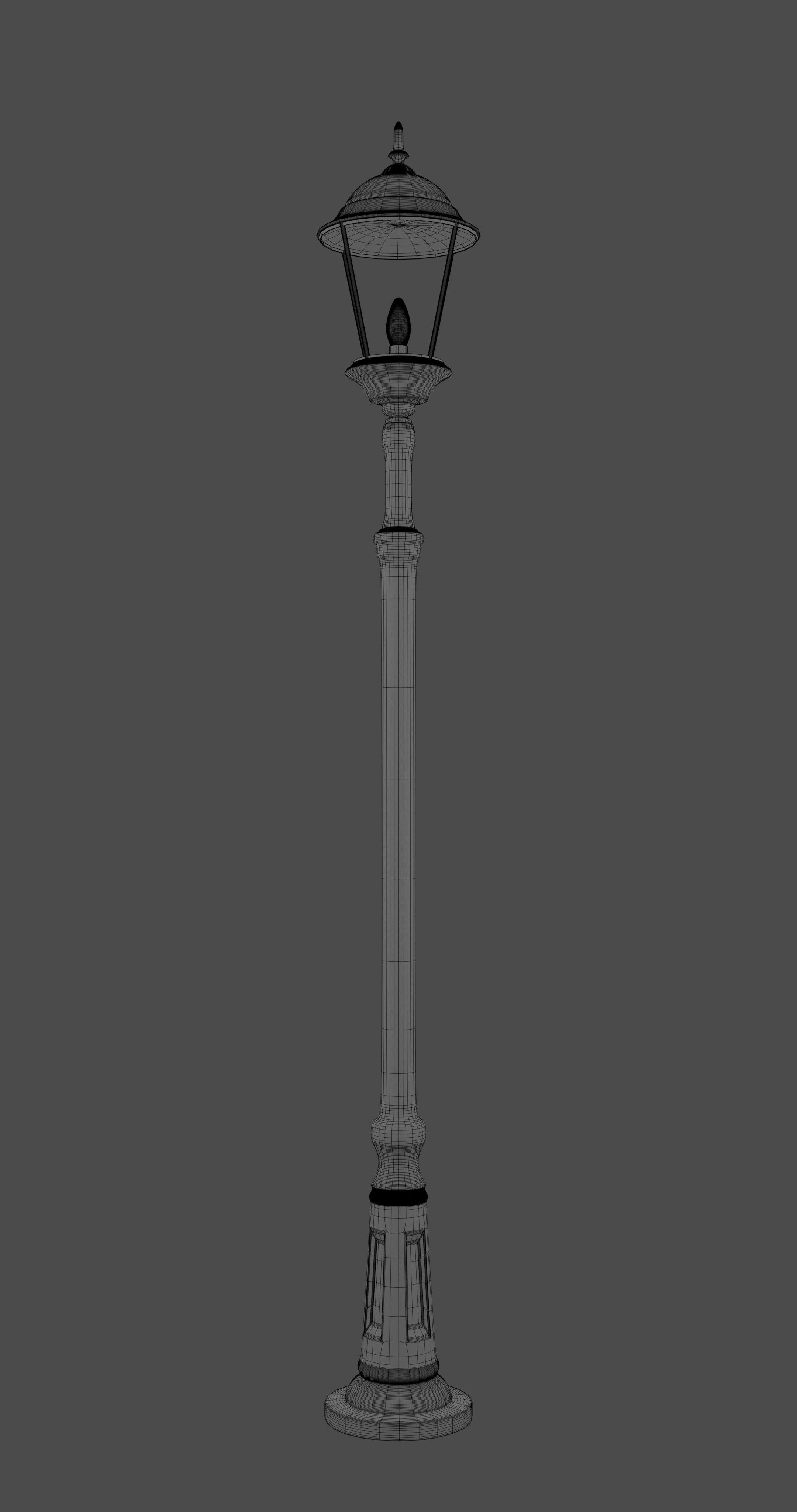 Streetlight street lamp Free 3D model_3