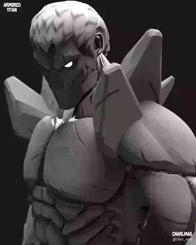 ARMORED TITAN REDESIGN - SHINGEKI NO KYOJIN 3D print model