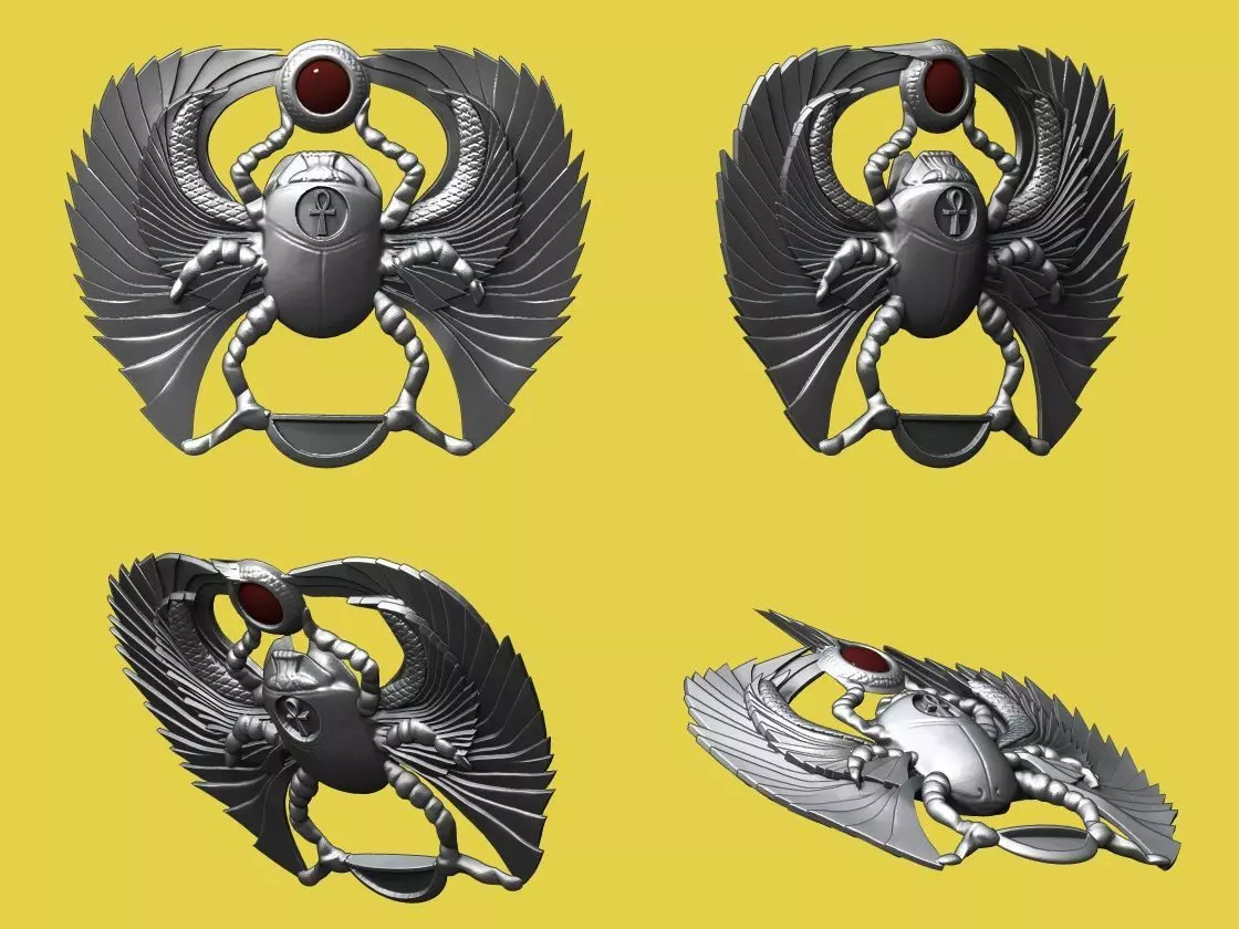 Scarab Egyptian pendant 3D print model