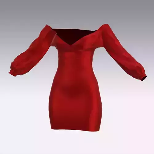 SATIN RED DRESS FASHION STYLE WOMAN LOOK 