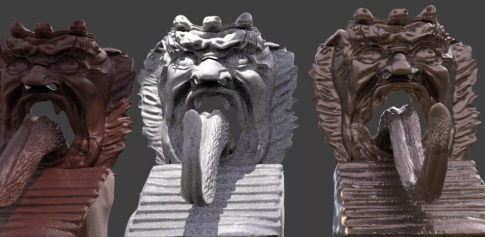 Demon Statue Gate of Hell Detailed version  3D model_0
