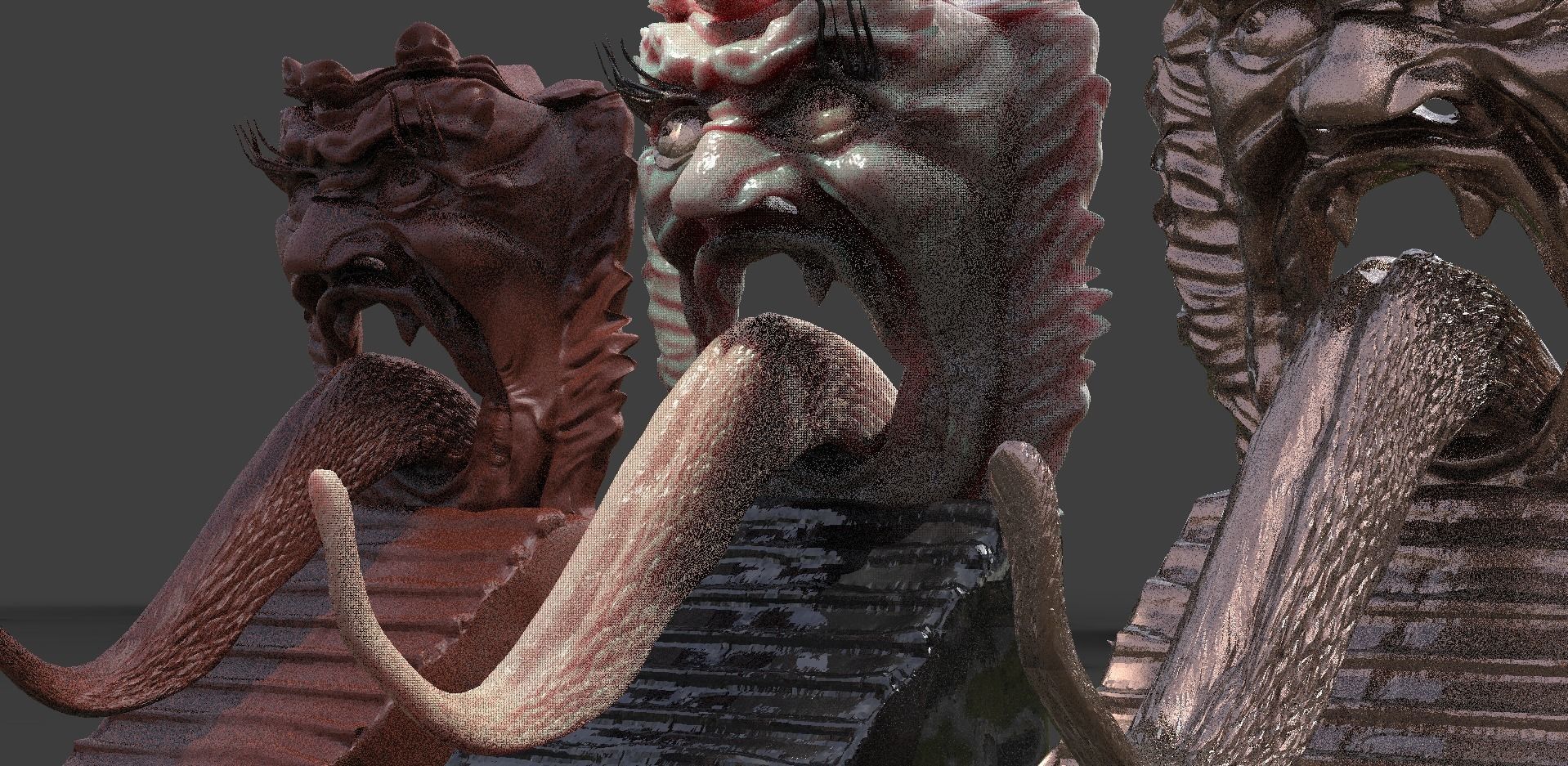 Demon Statue Gate of Hell Detailed version  3D model_3