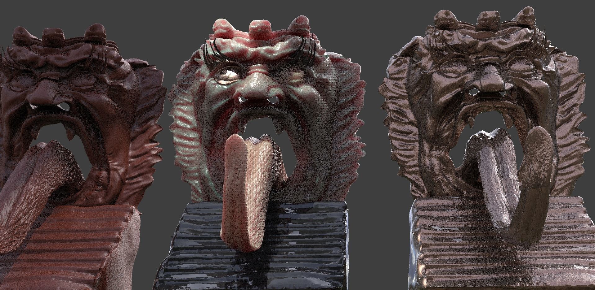Demon Statue Gate of Hell Detailed version  3D model_2