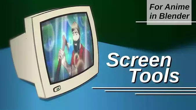 For Anime in Blender - Screen Tools 3D model