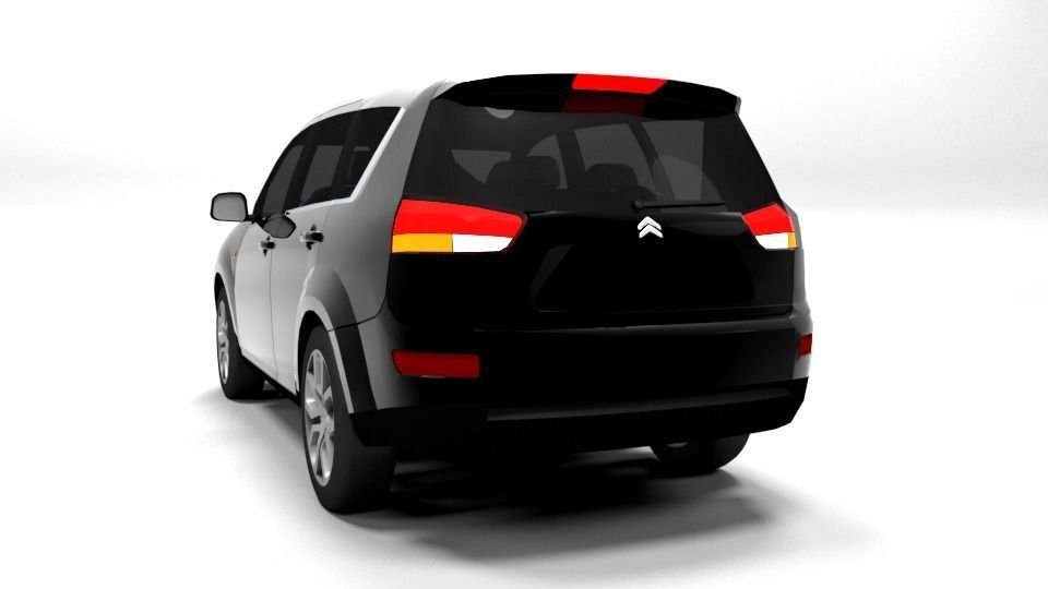 CITROEN C-CROSSER LOWPOLY Low-poly 3D model_2