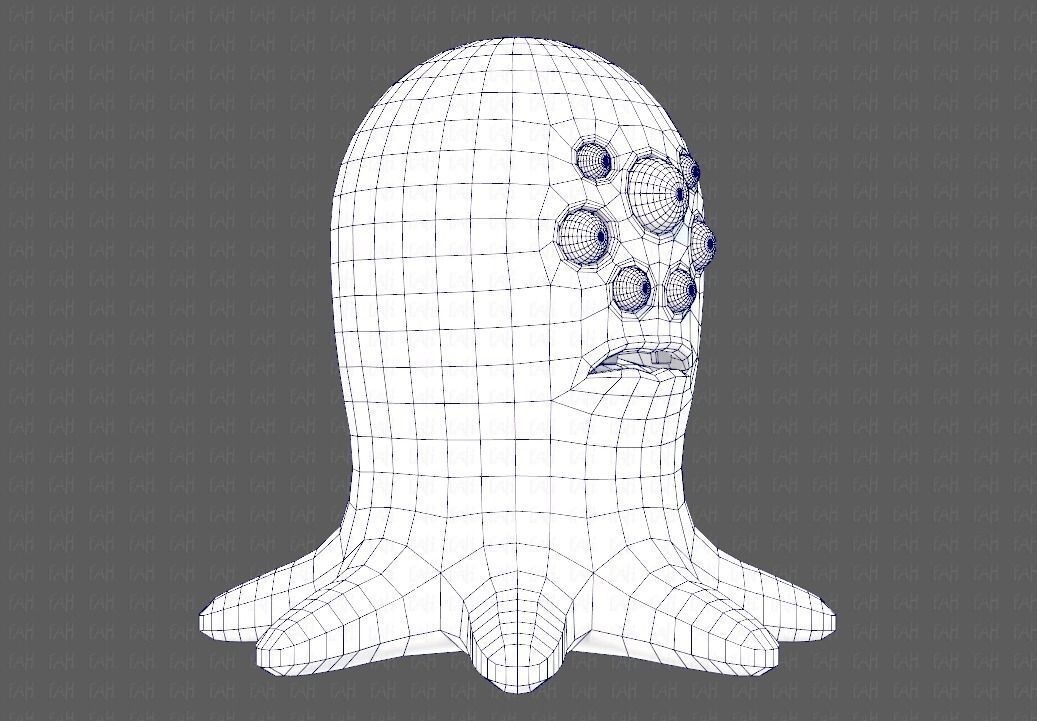 Monster V01 Low-poly 3D model_26