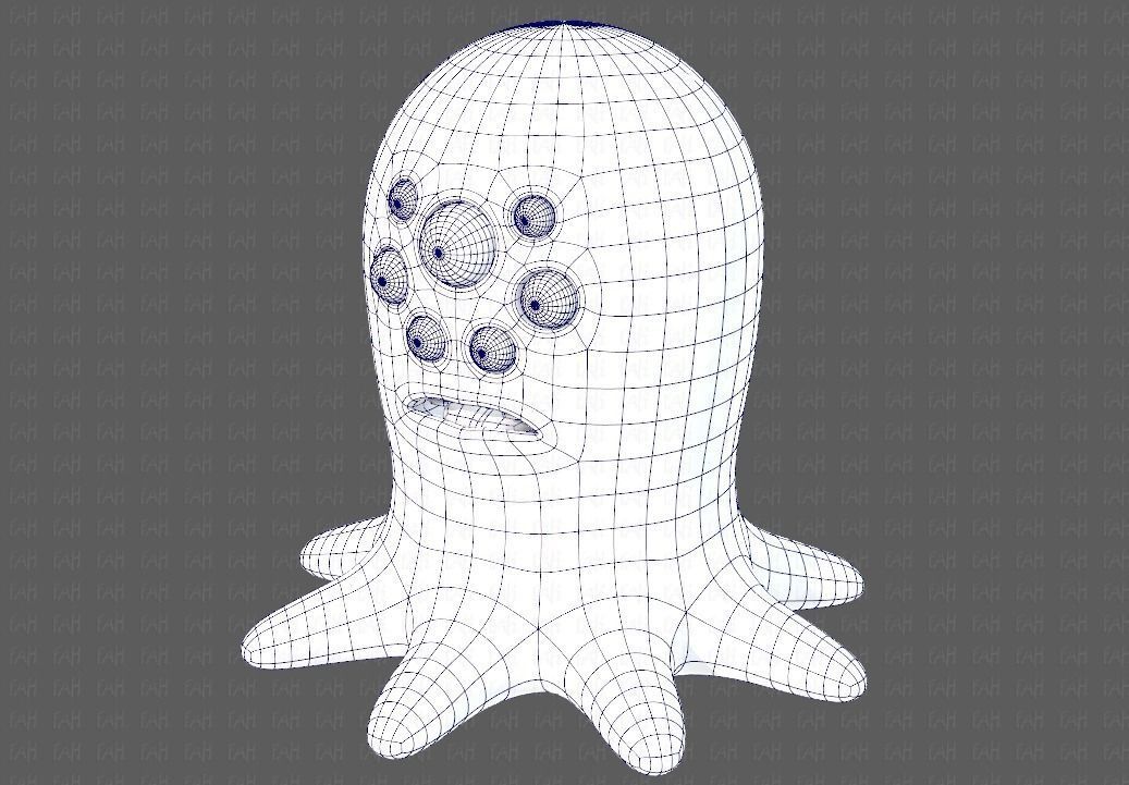 Monster V01 Low-poly 3D model_42