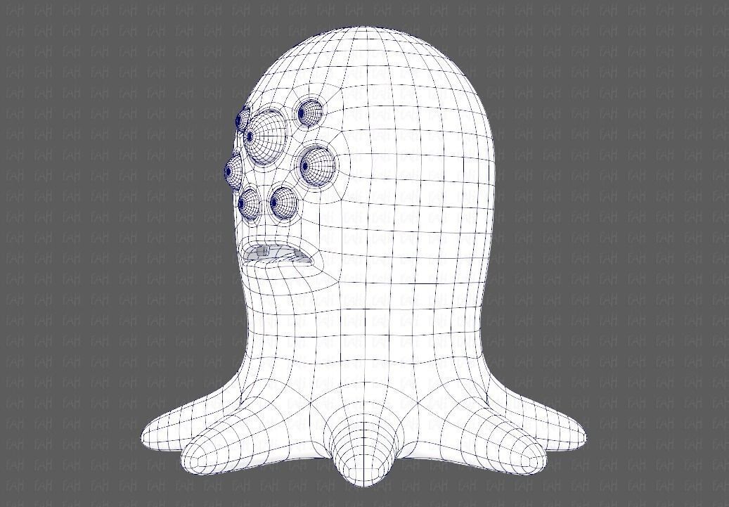 Monster V01 Low-poly 3D model_16