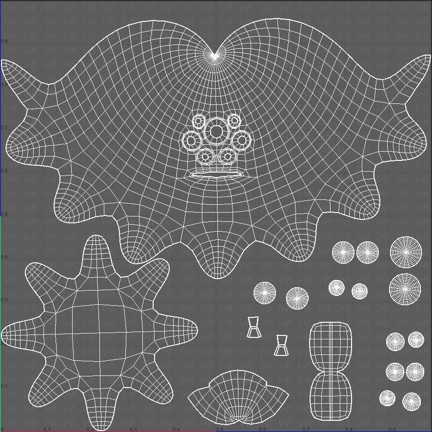 Monster V01 Low-poly 3D model_45