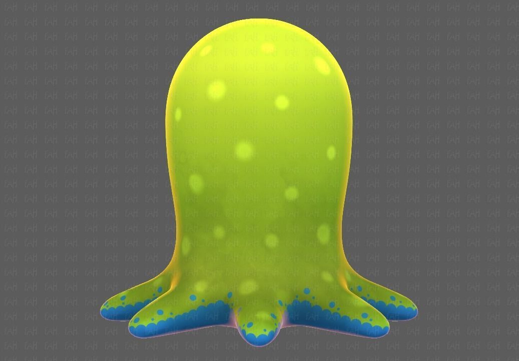 Monster V01 Low-poly 3D model_5