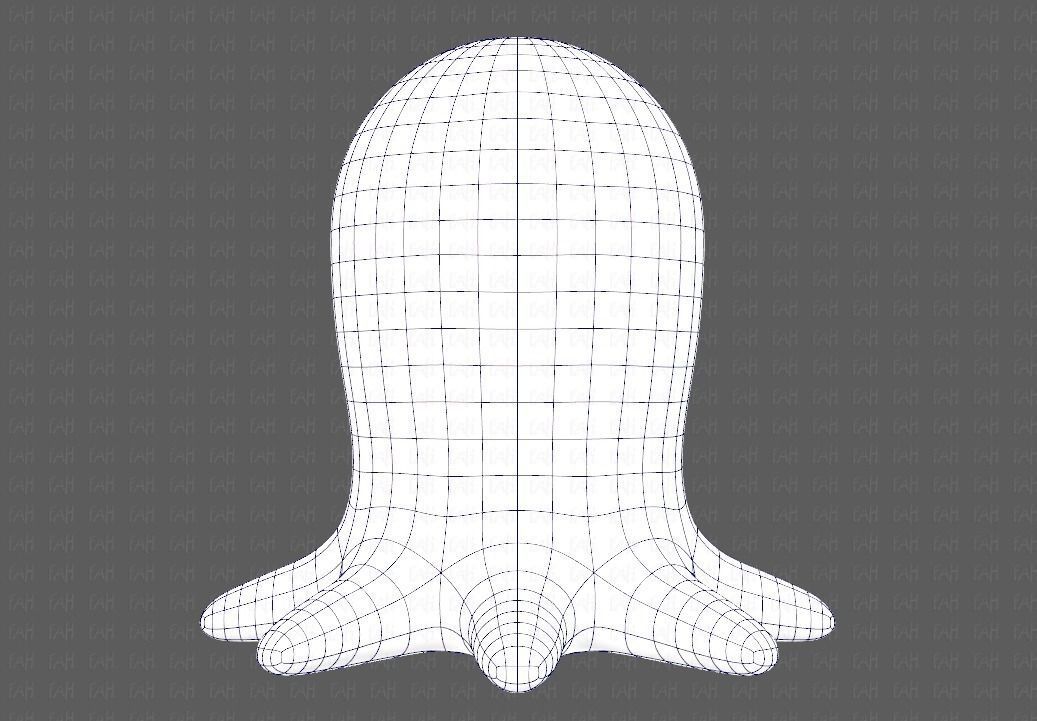 Monster V01 Low-poly 3D model_13