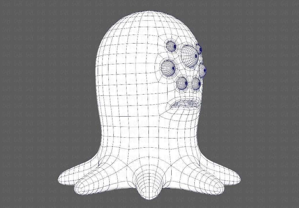 Monster V01 Low-poly 3D model_10