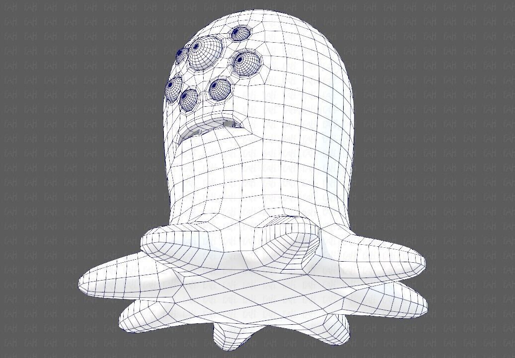 Monster V01 Low-poly 3D model_40