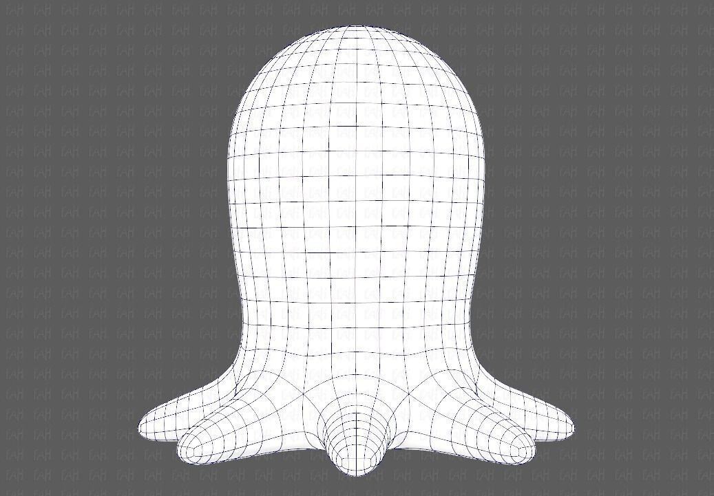 Monster V01 Low-poly 3D model_14