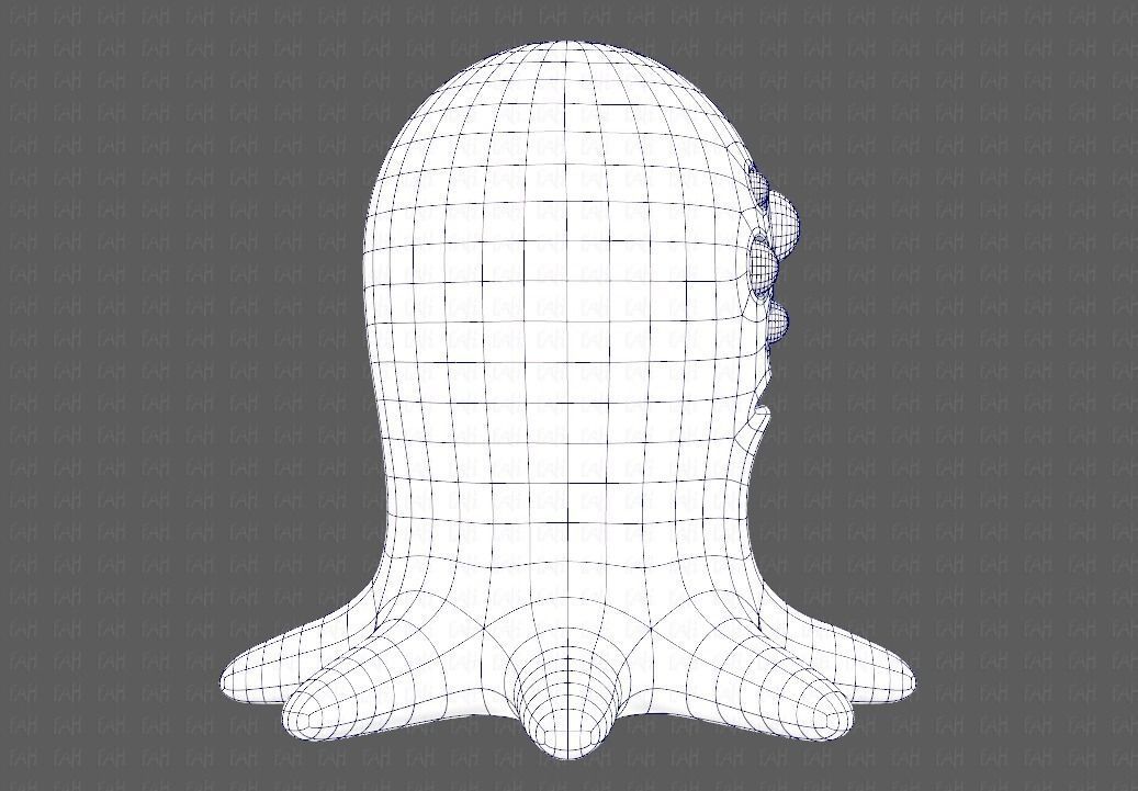 Monster V01 Low-poly 3D model_11