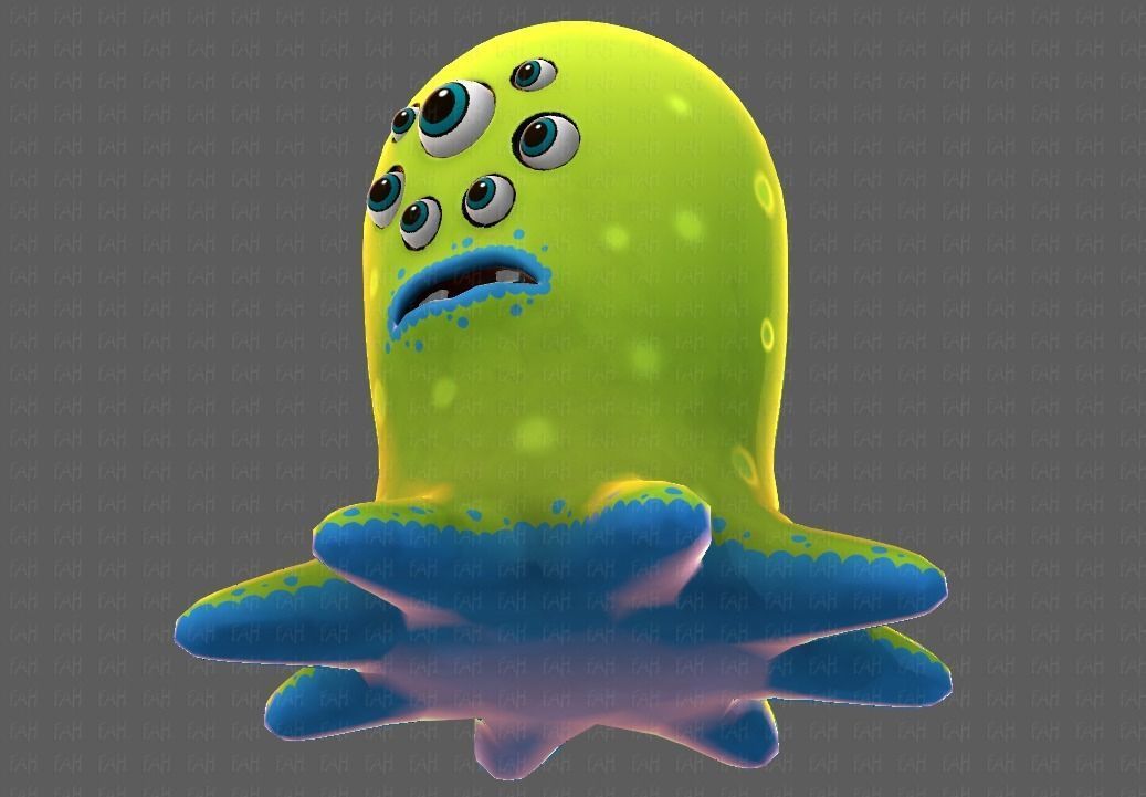 Monster V01 Low-poly 3D model_39