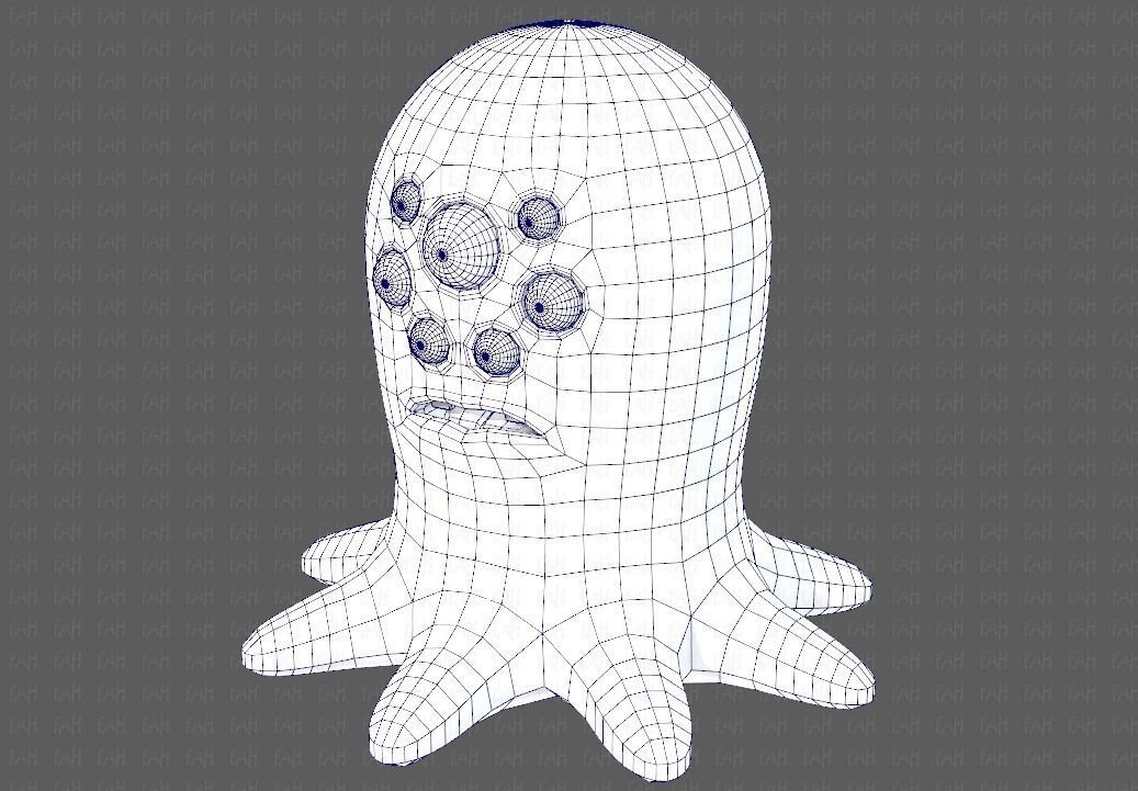 Monster V01 Low-poly 3D model_44