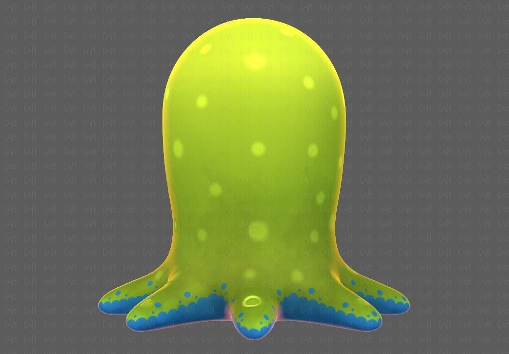 Monster V01 Low-poly 3D model_4