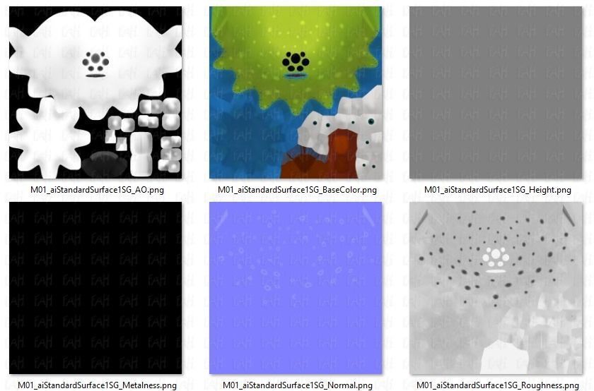 Monster V01 Low-poly 3D model_46