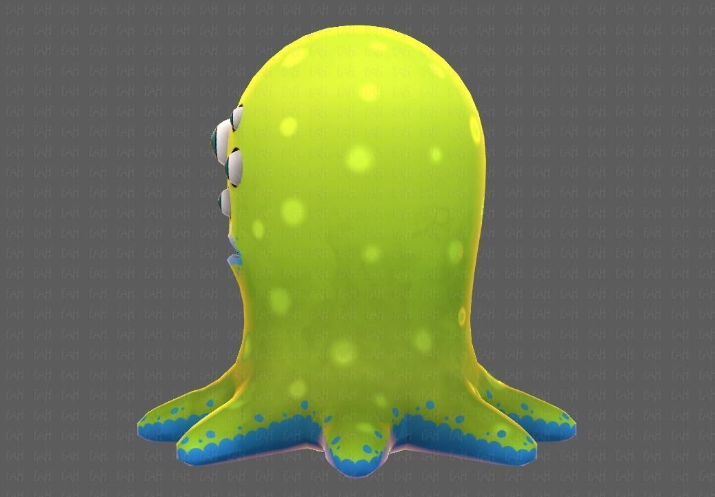 Monster V01 Low-poly 3D model_23