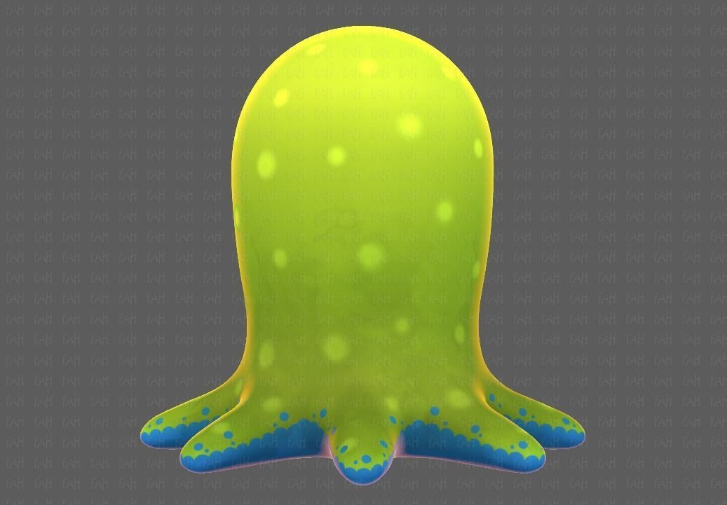 Monster V01 Low-poly 3D model_6