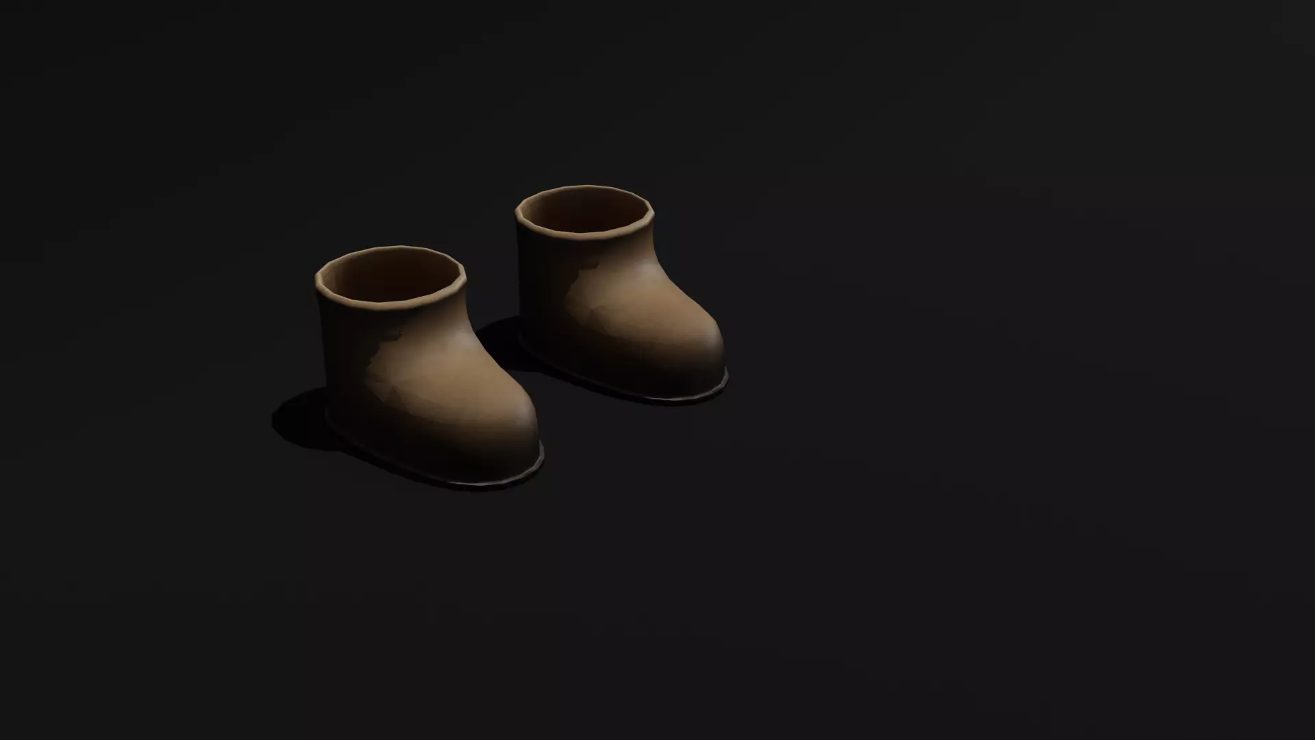 Shoes two boots 3D model_0