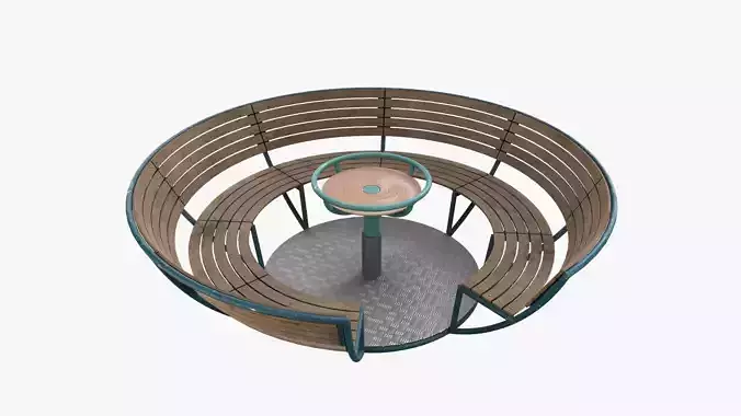 Roundabout bench 01