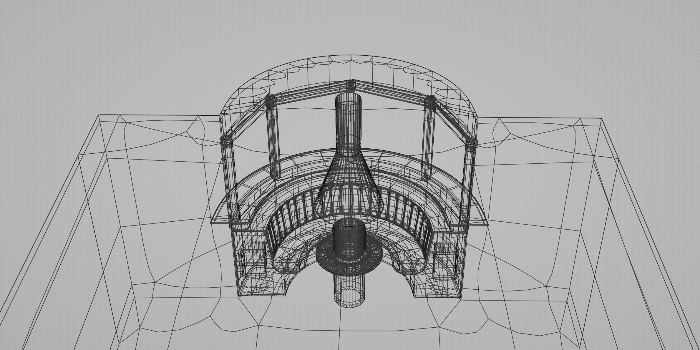 Round Nook Scene with AB3 Ethanol Burner 3D model_6