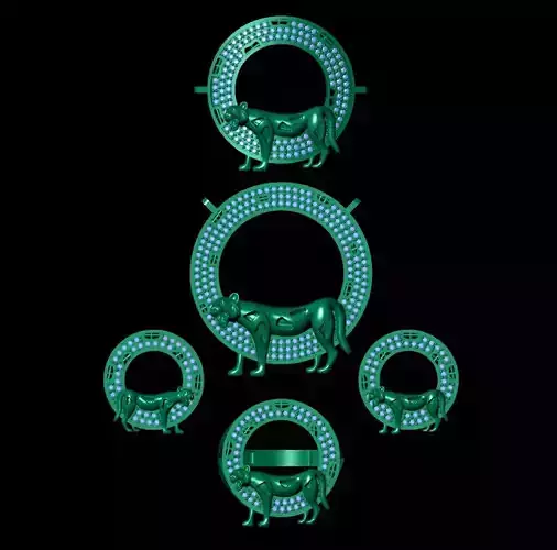 Tiger Detailed Necklace