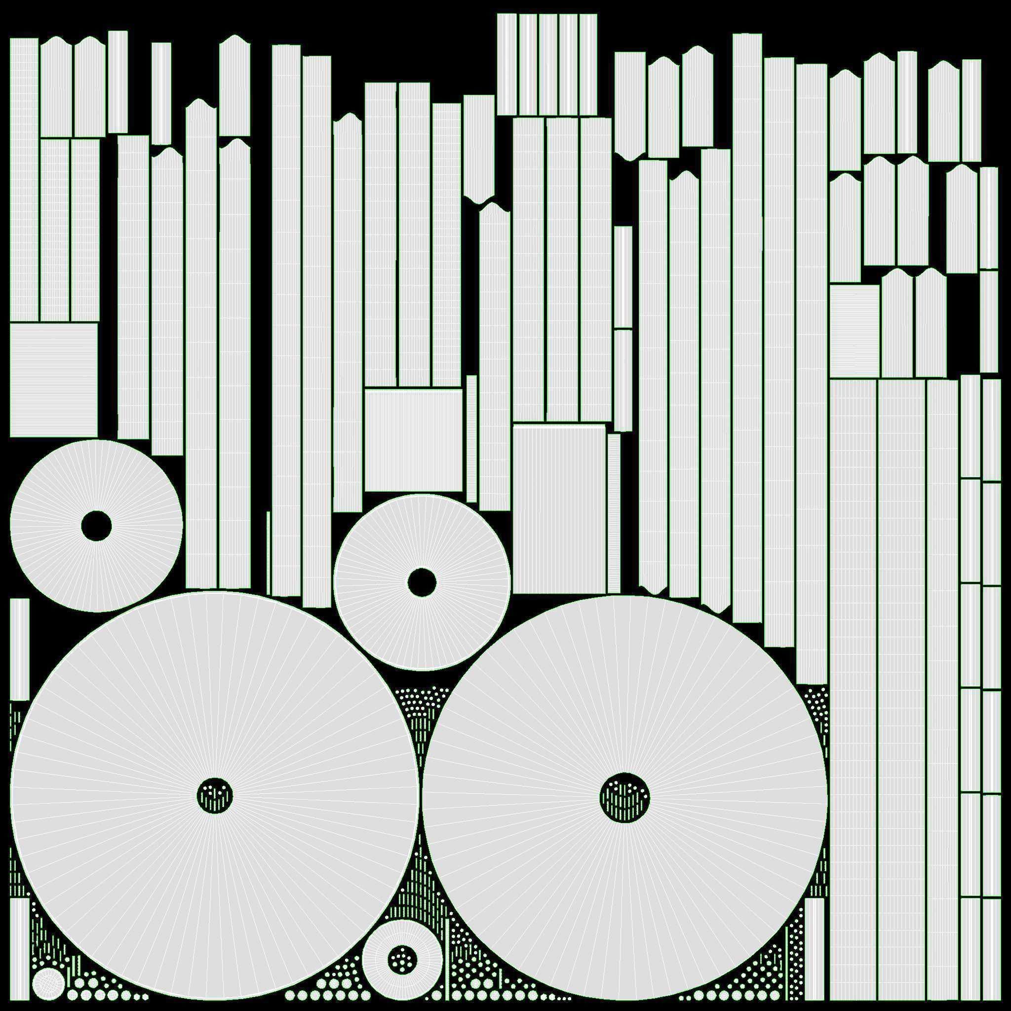 Roundabout bench 02 3D model_16