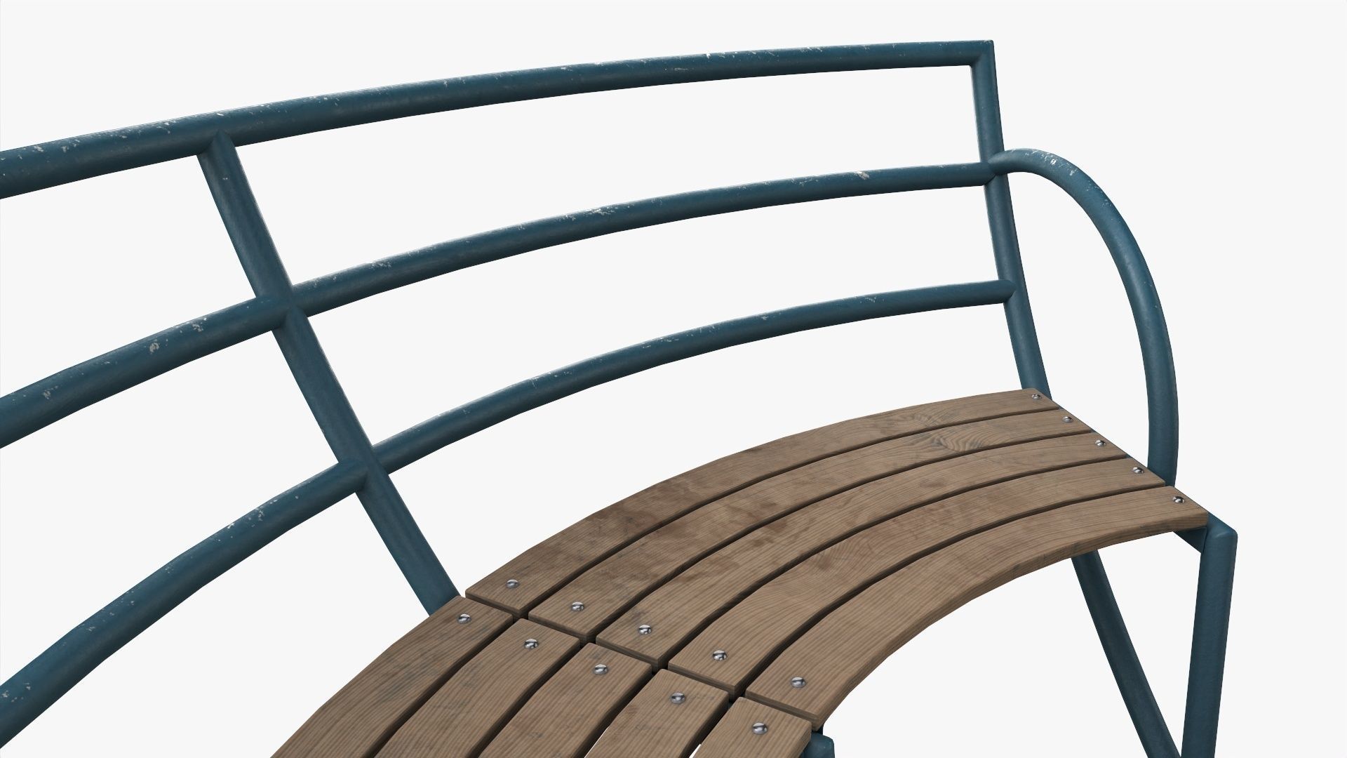 Roundabout bench 02 3D model_2