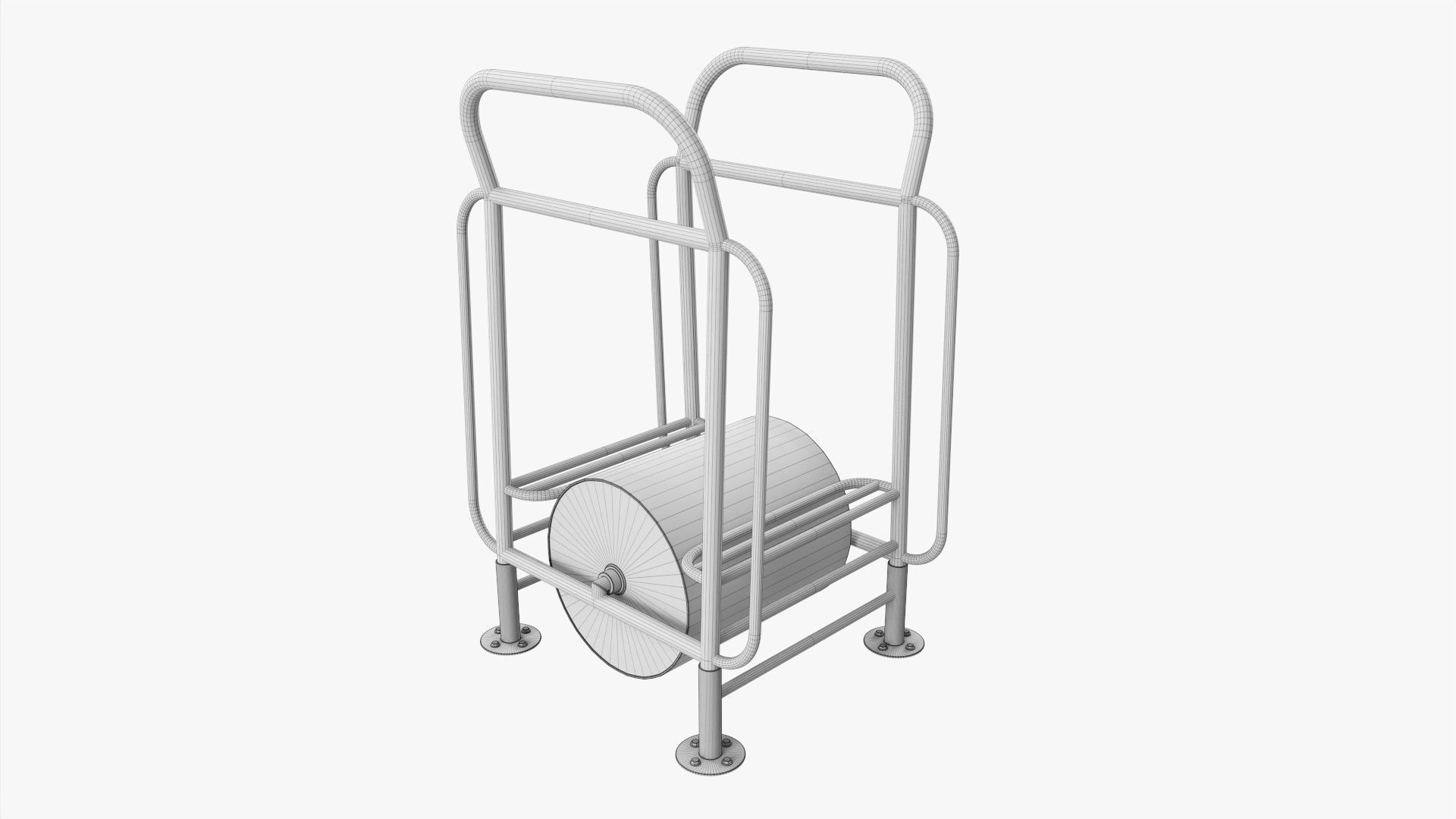 Running iron drum 3D model_8