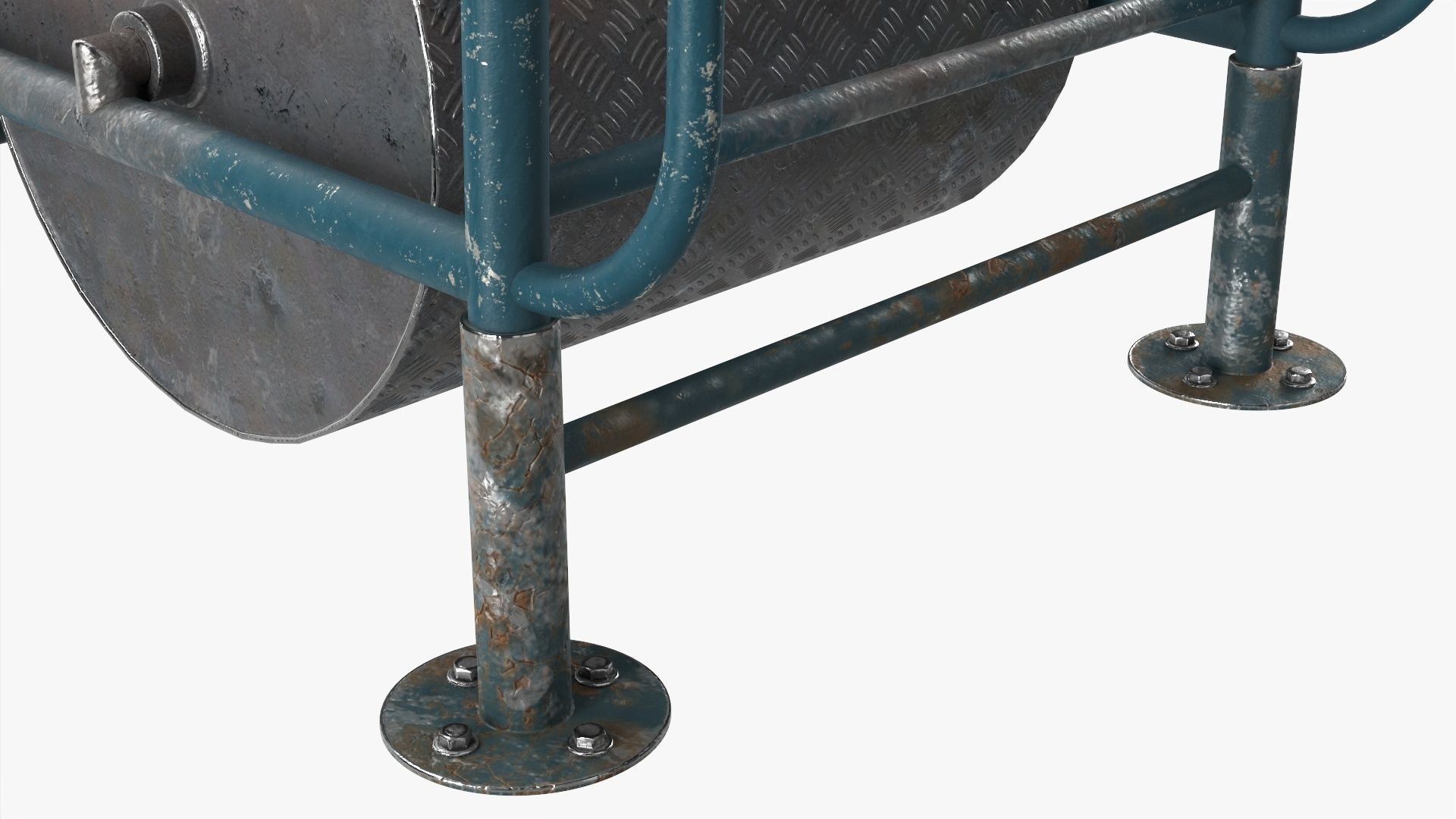 Running iron drum 3D model_4