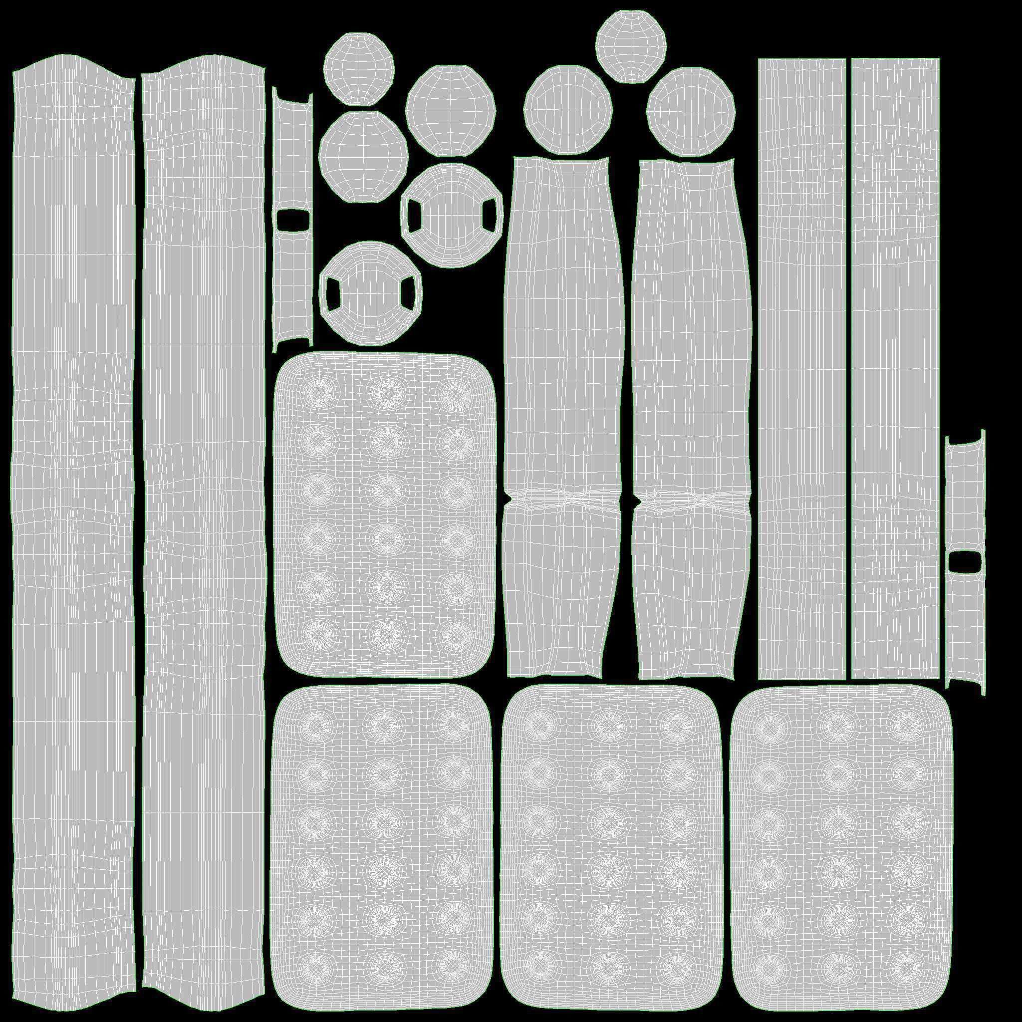 Duffel sport travel bag dark gray 3D model_25