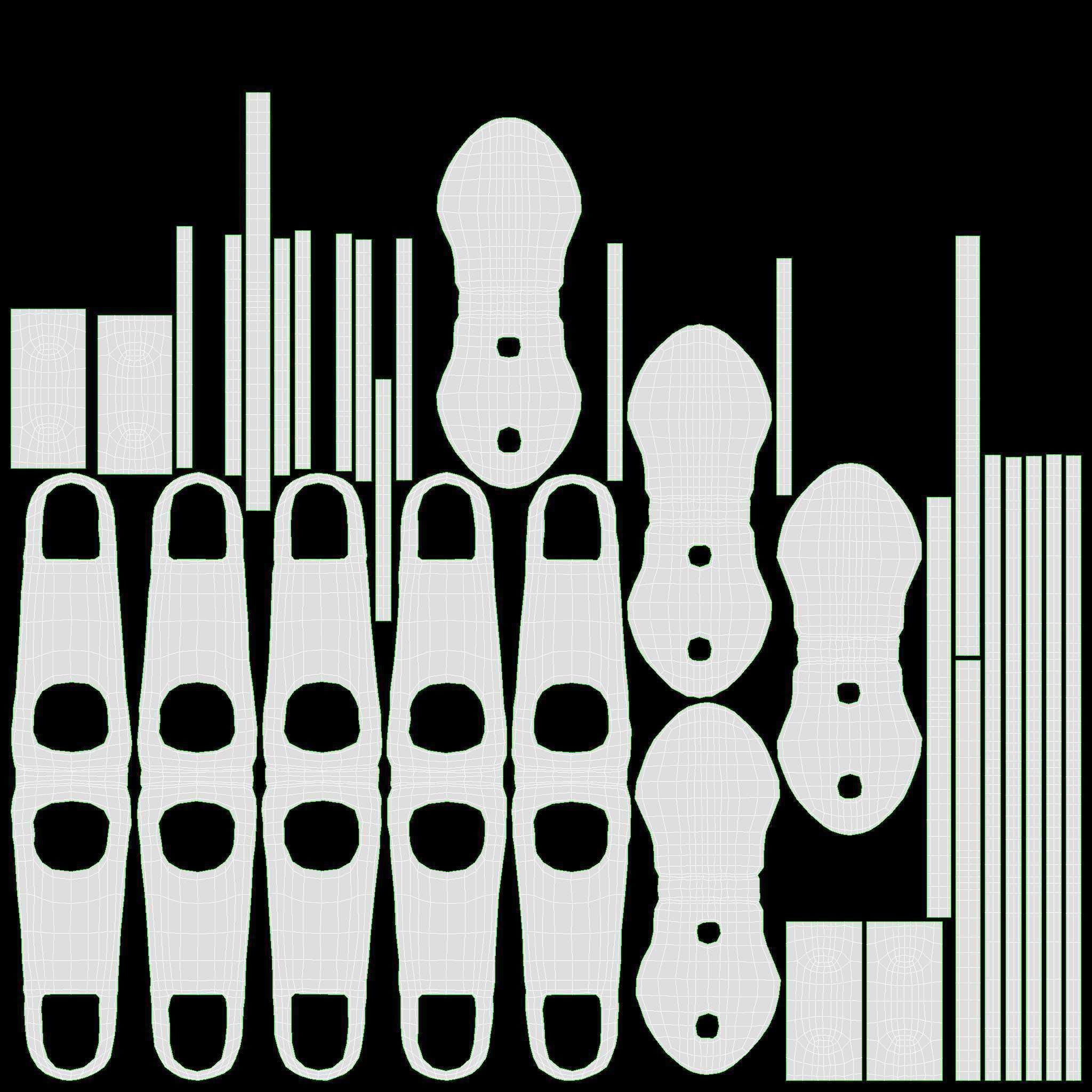 Duffel sport travel bag dark gray 3D model_24