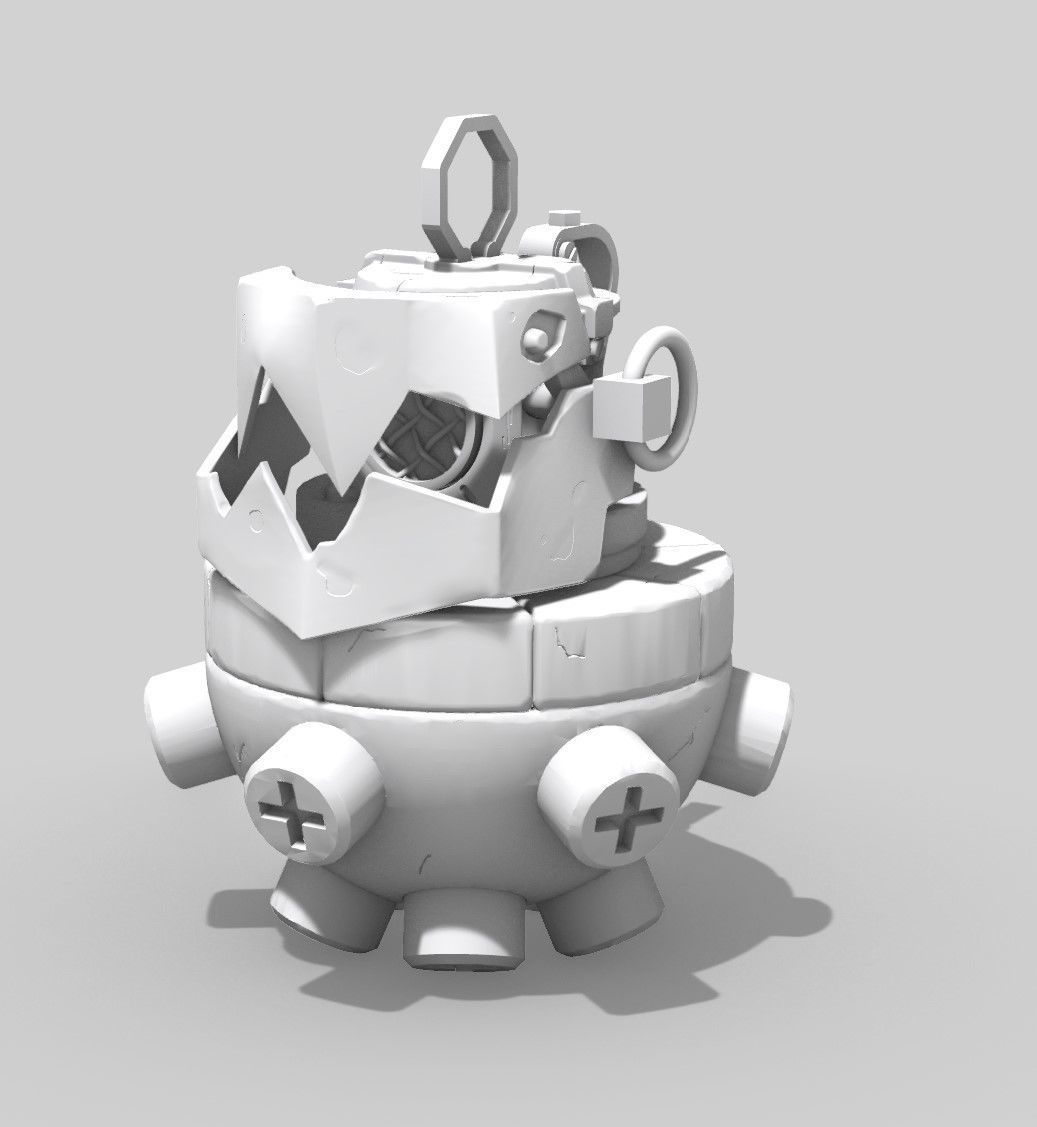 Jinx Arcane inspired Chomper grenade 3d model for printing 3D print model_1