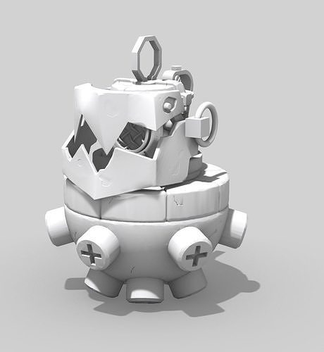 Jinx Arcane inspired Chomper grenade 3d model for printing 3D print model 2
