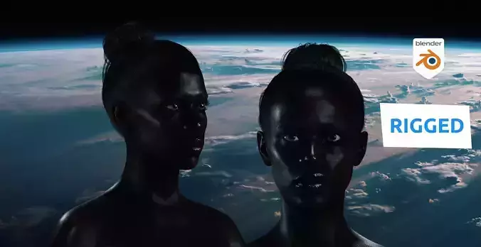 Rama Rigged Blender Realistic Female Character