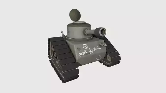 War Tank Cartoon A12 Peacemaker - Military Vehicle