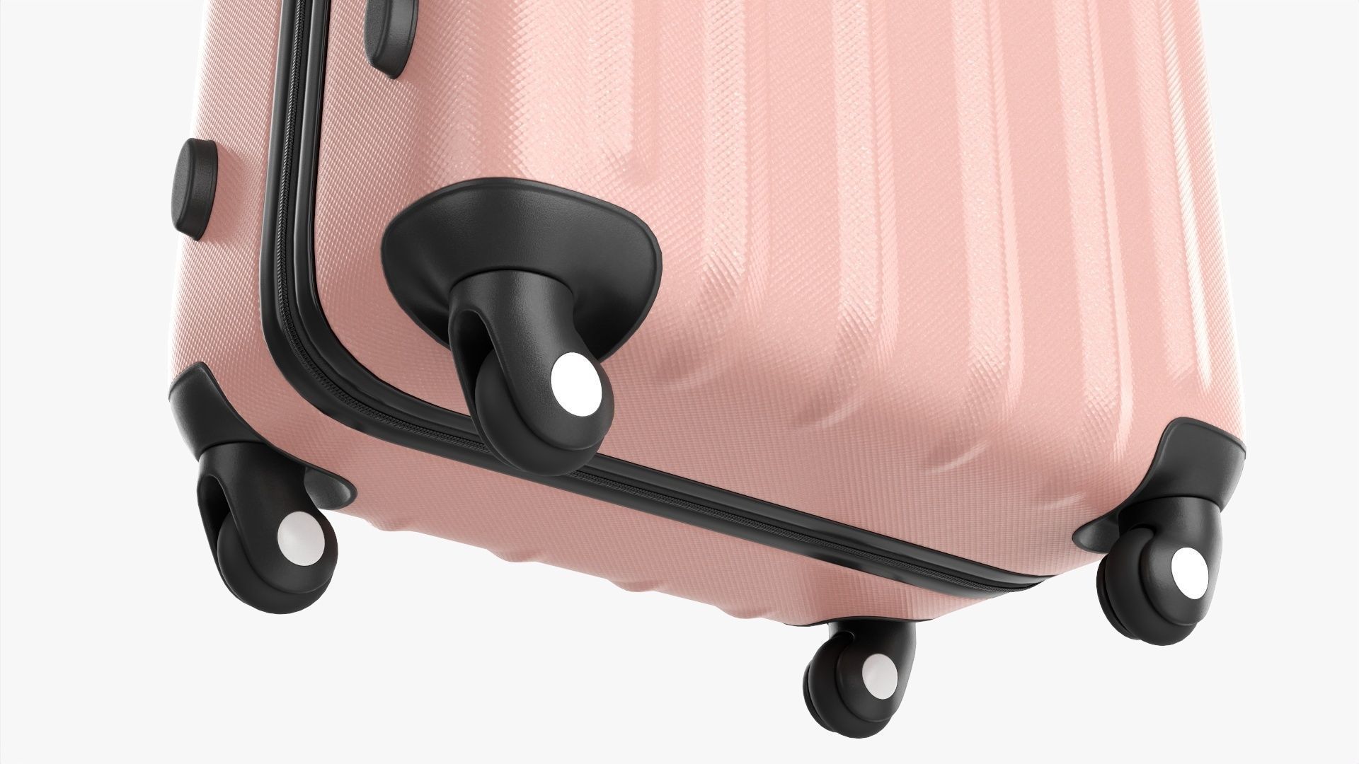 Suitcase hardshell on wheels large  3D model_7