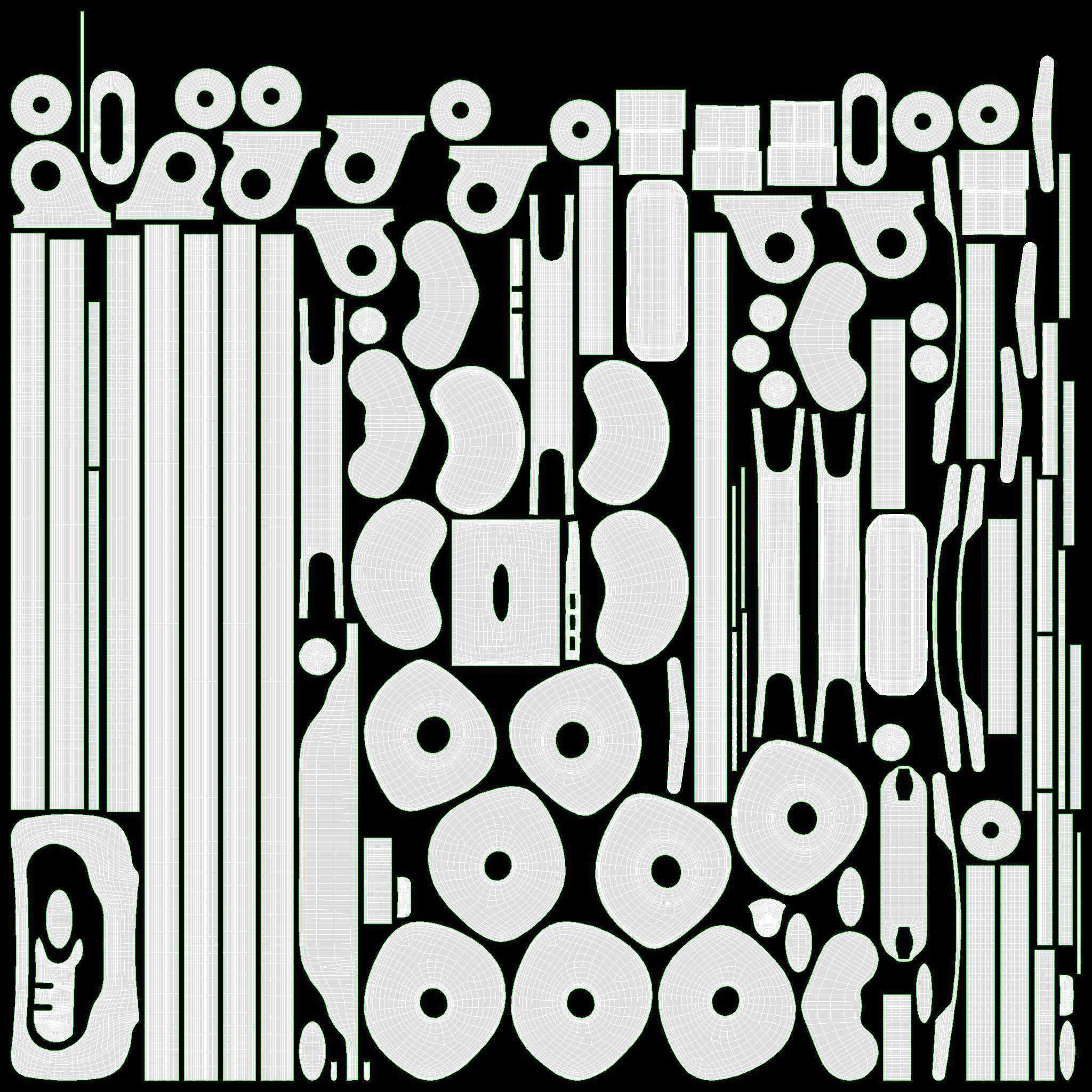 Suitcase hardshell on wheels large  3D model_16