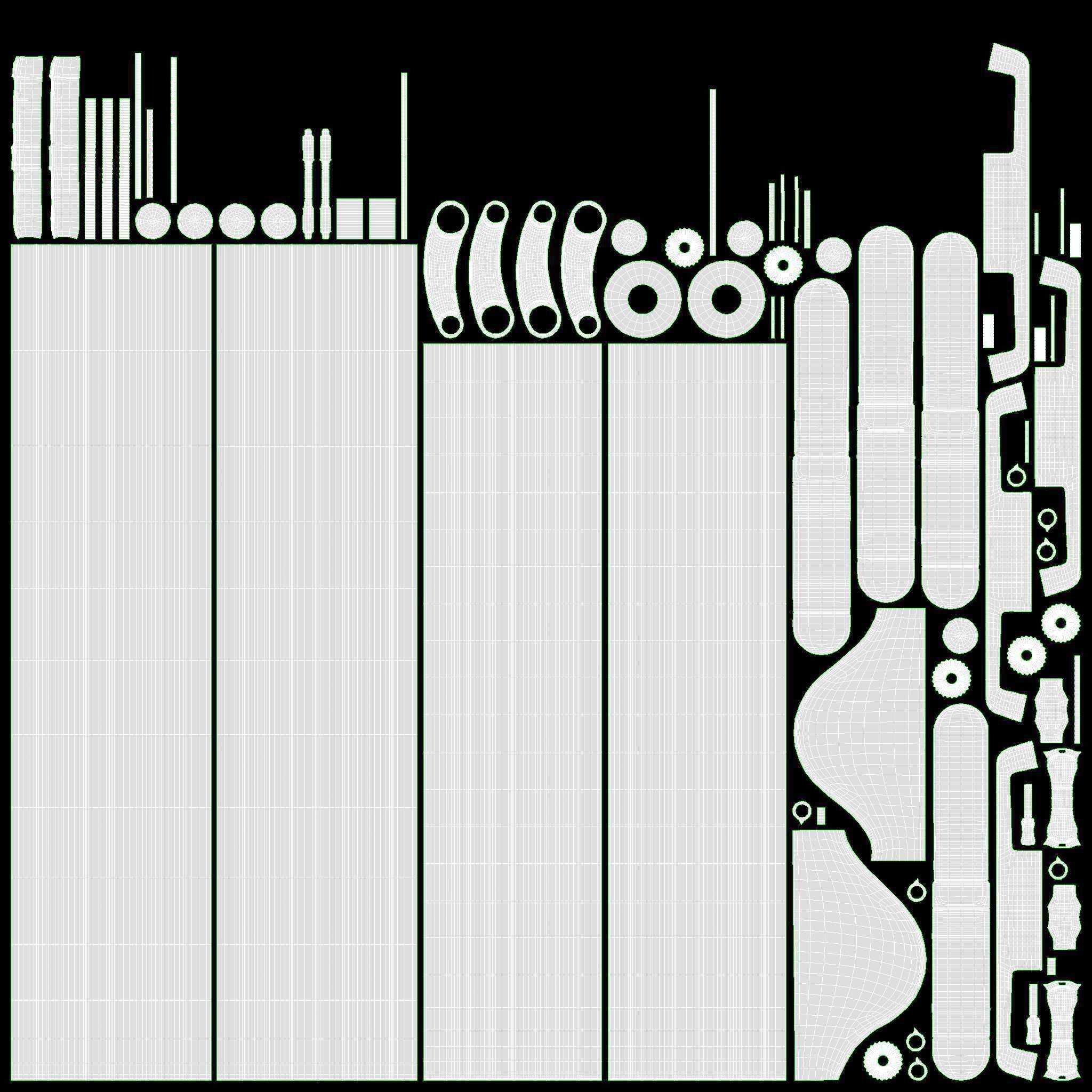 Suitcase hardshell on wheels large  3D model_15