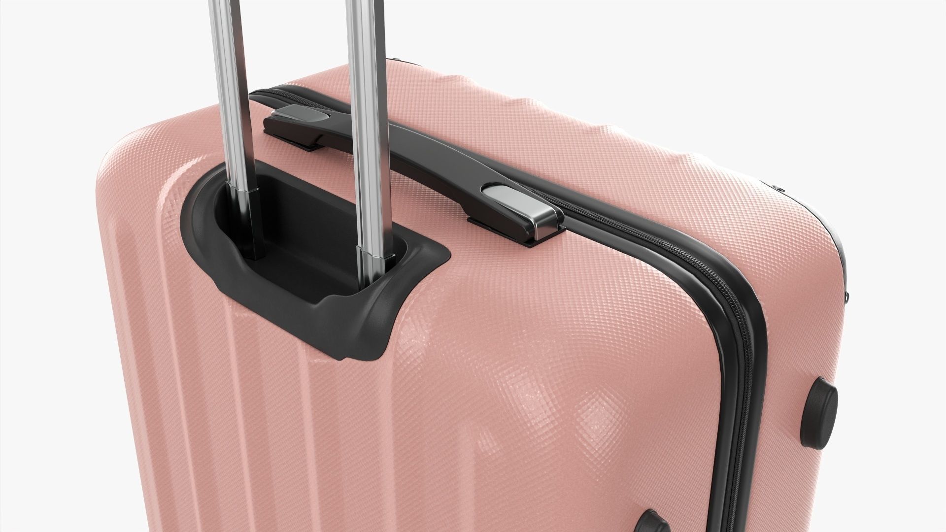 Suitcase hardshell on wheels large  3D model_4