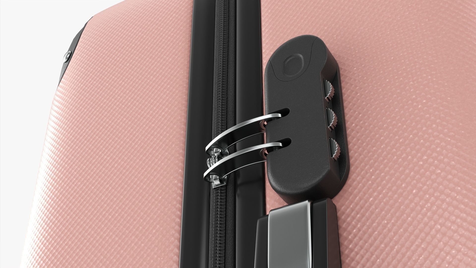 Suitcase hardshell on wheels large  3D model_6