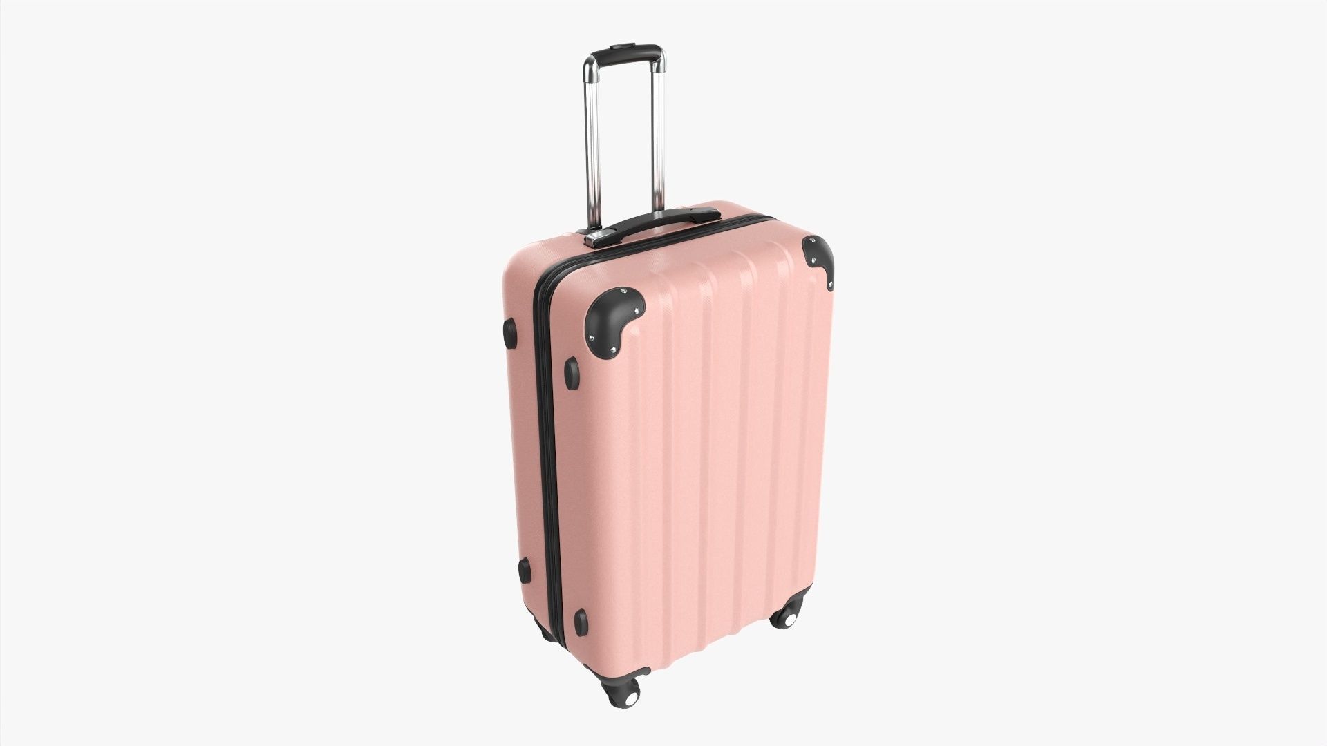 Suitcase hardshell on wheels large  3D model_2