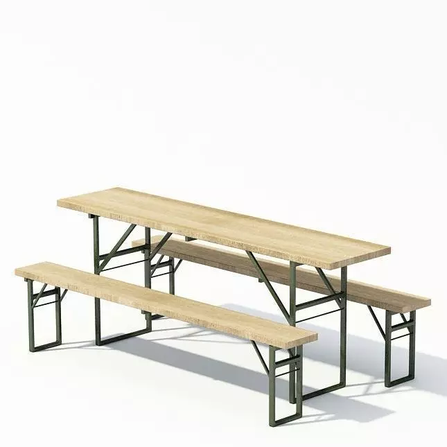 Convenient Bench And Desk 3D model