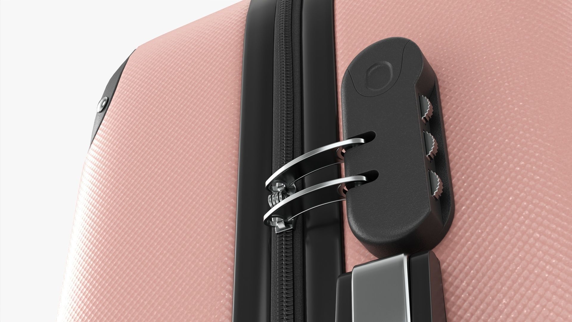 Suitcase medium hardshell on wheels 3D model_6