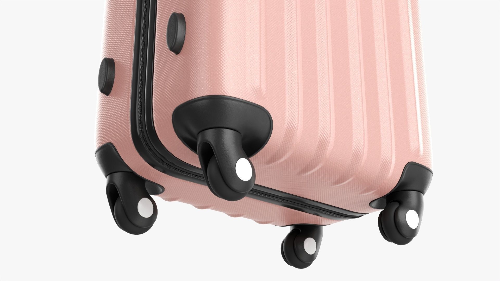 Suitcase medium hardshell on wheels 3D model_7